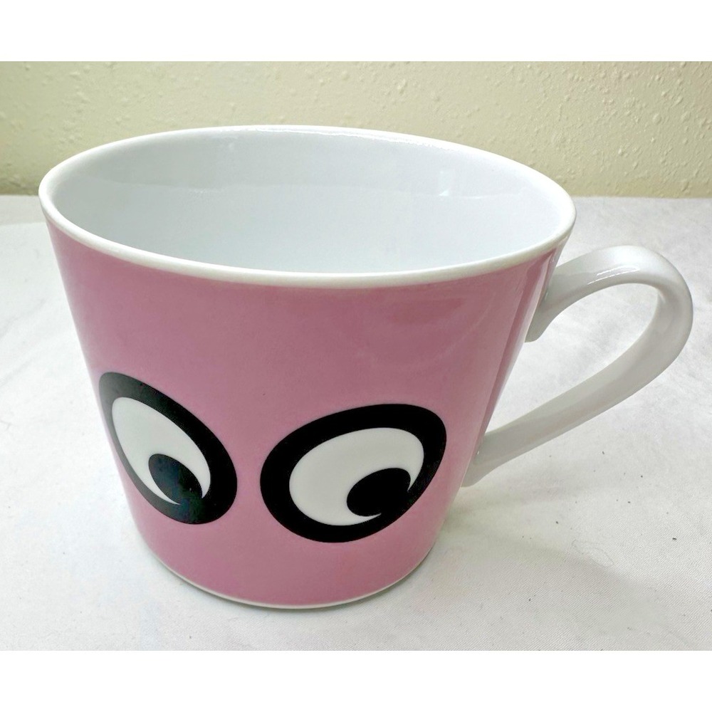 IKEA Walter Van Beirendonck Mug Pink Eyes Ceramic Made Poland RARE